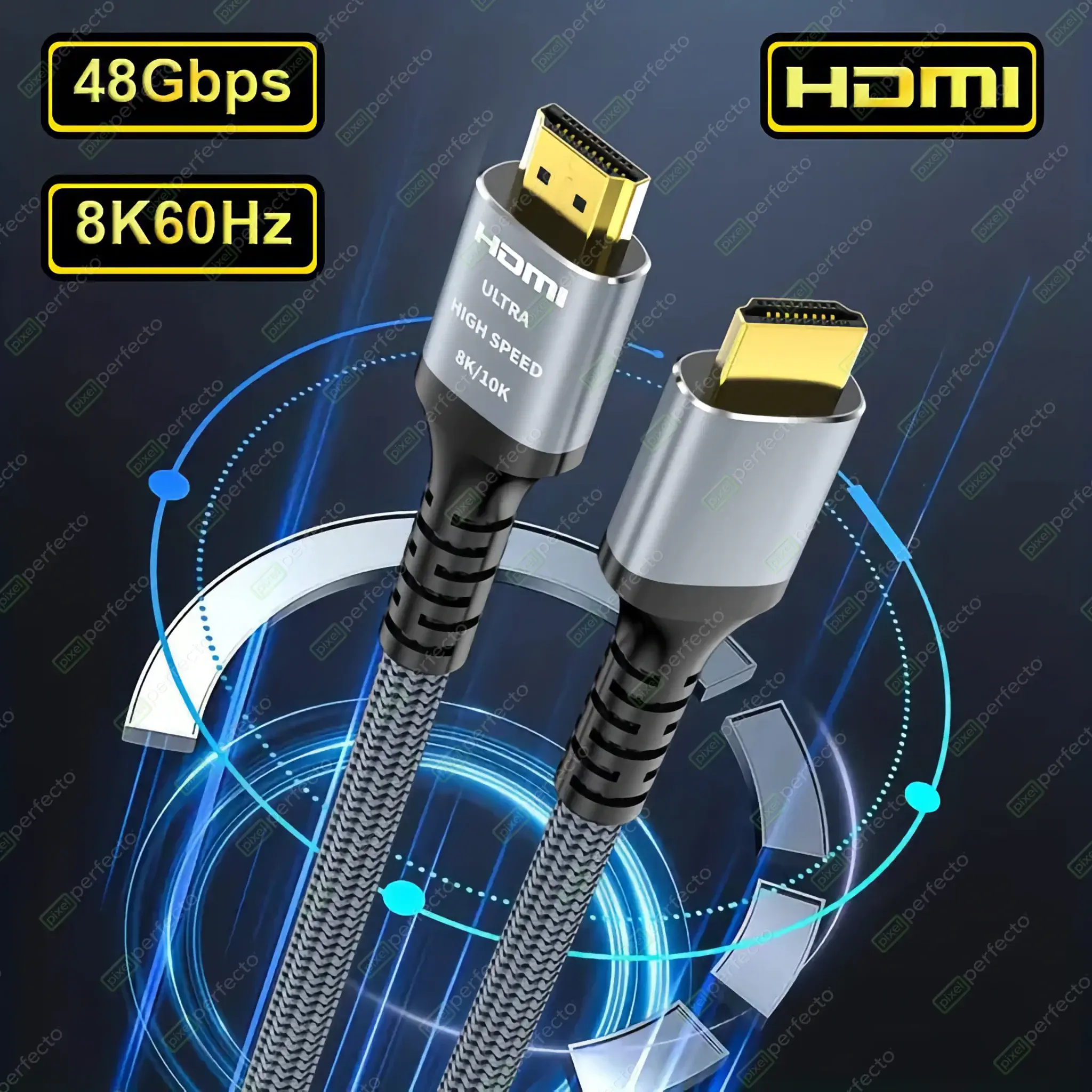 Cable_HDMI.02 - 🔌 Cable HDMI 8K 60Hz - 48Gbps, Soporte HDR, eARC, VRR