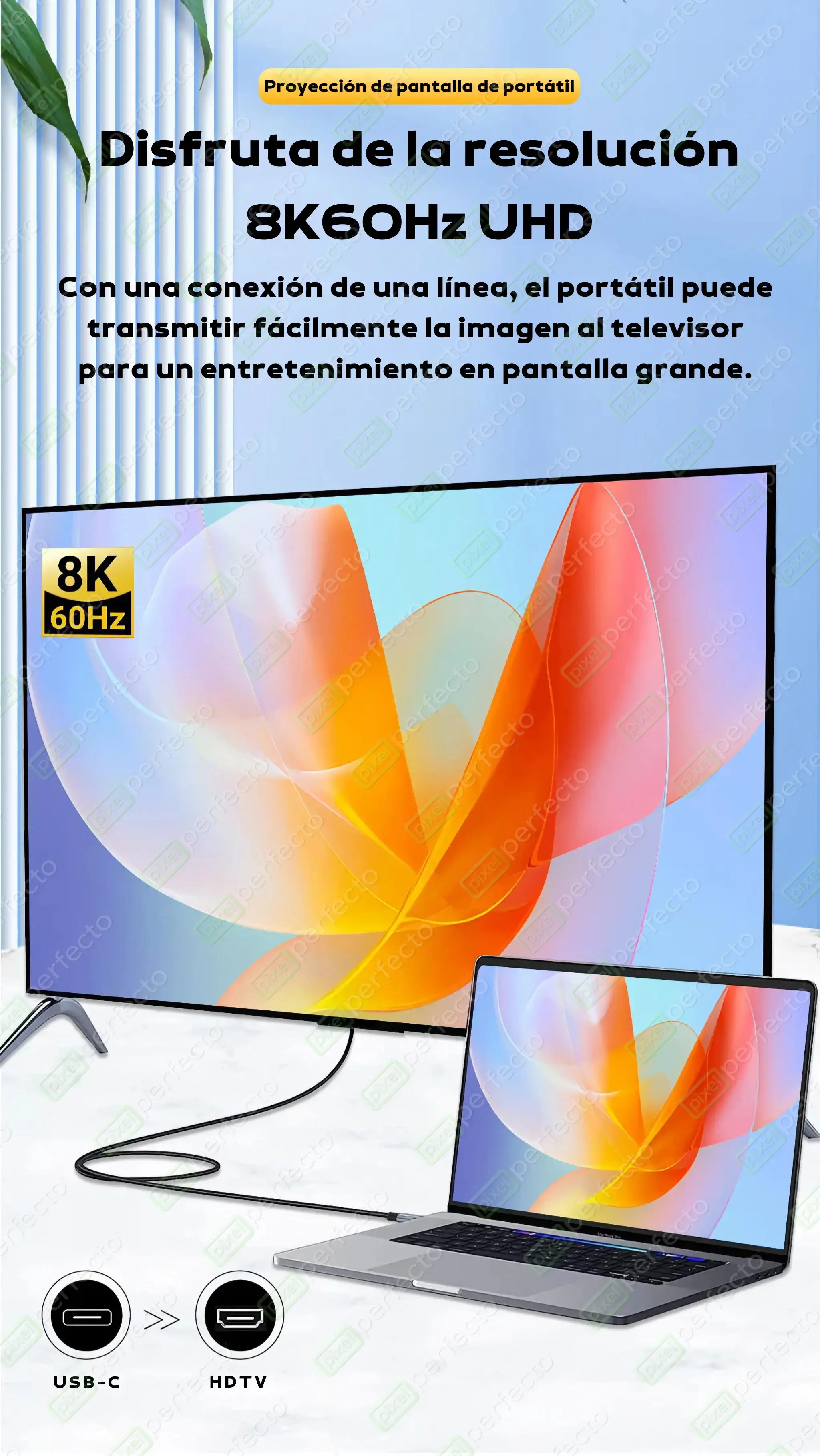 Cable_HDMI_a_USB-C.07 - 🔌 Cable HDMI a USB-C 8K 60Hz - Adaptador Tipo-C a HDMI