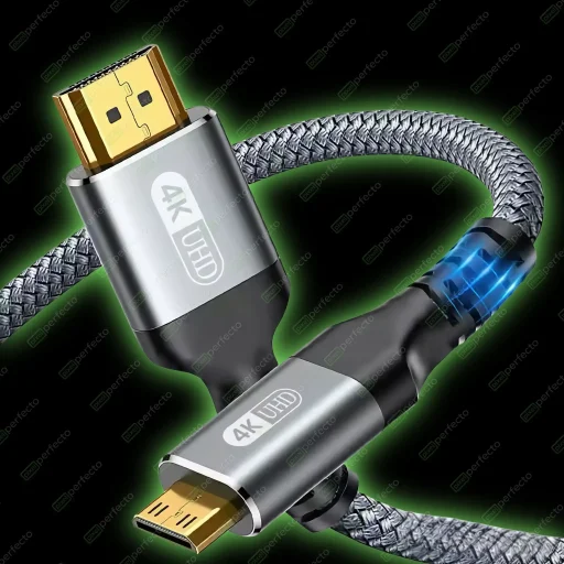Cable_Mini_HDMI.01 - 🔌 Cable Mini HDMI 4K UHD a 60Hz - Conector de Oro, 18Gbps