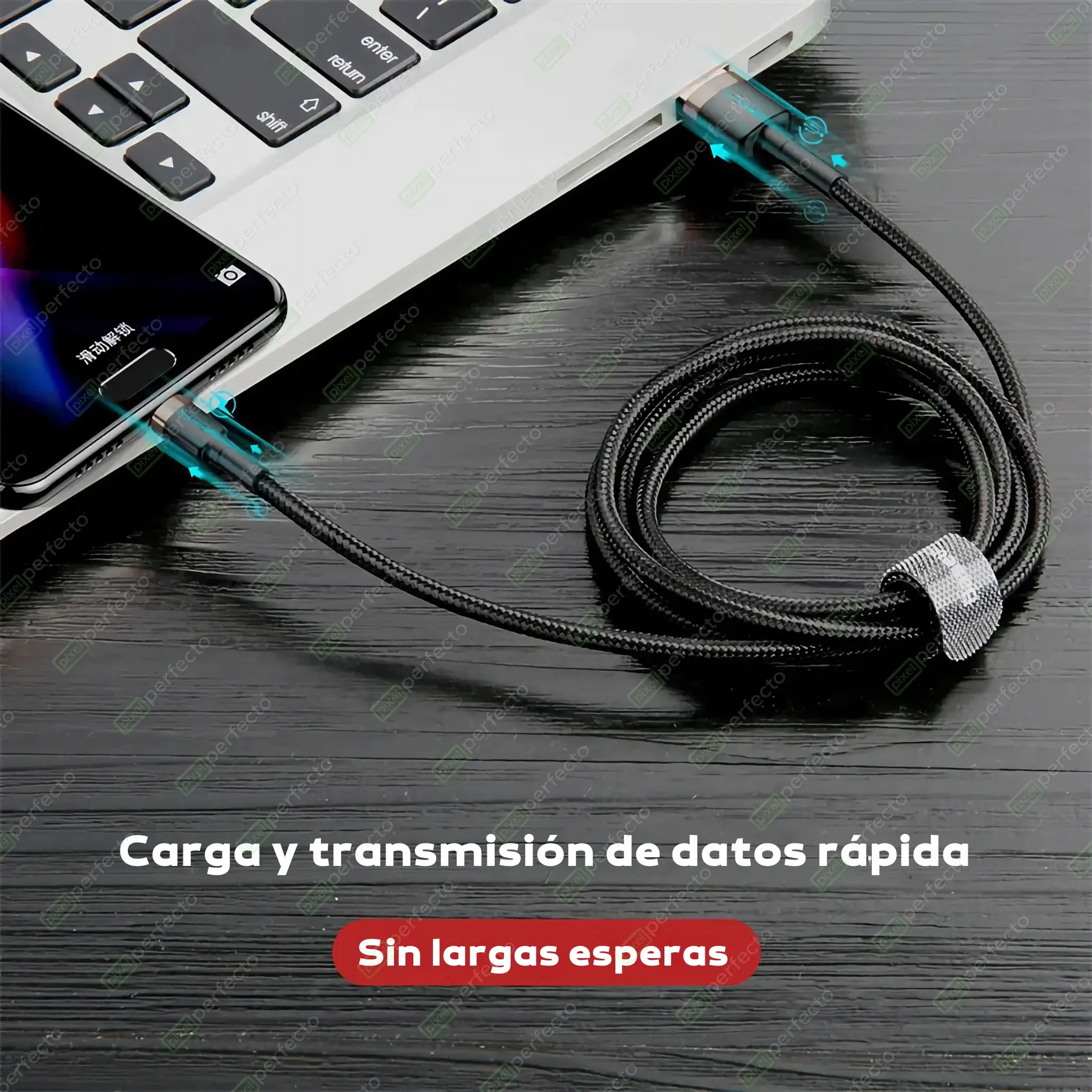 Cable_USB_a_USB-C.03 - 🔌 Cable USB a USB-C QC 3.0 - Carga Rápida, Alta Resistencia