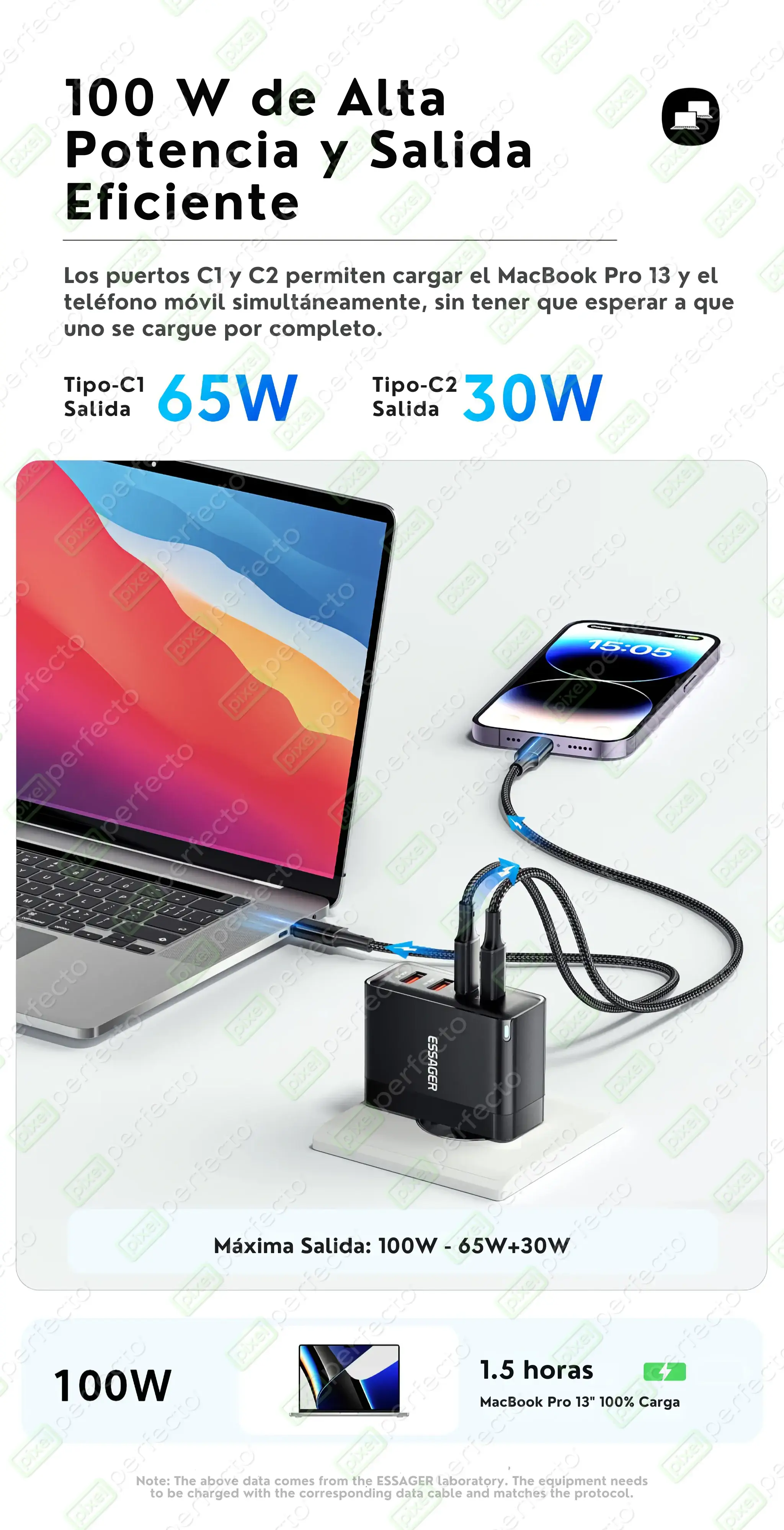Cargador_100W_para_Monitor_Essager.04 - 🔋 Cargador 100W Essager para Monitor Portátil - Carga Rápida