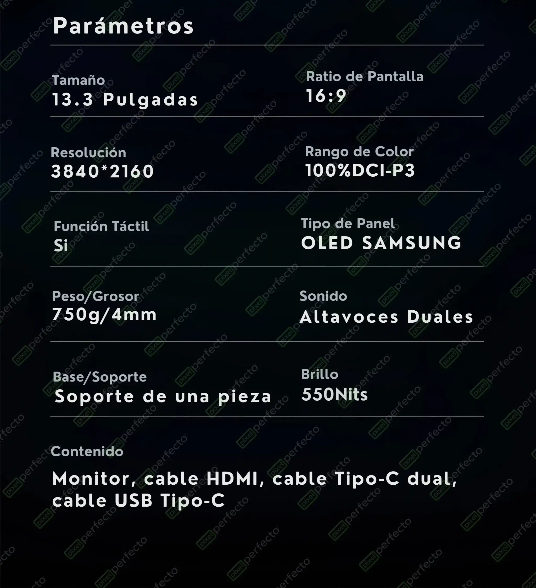 Monitor_Portatil_13.3_OLED_4K_60Hz_Tactil_VCHANCE.22 - 🖥 Monitor Portátil 13.3″ OLED 4K - 60Hz, Táctil, USB-C, HDMI