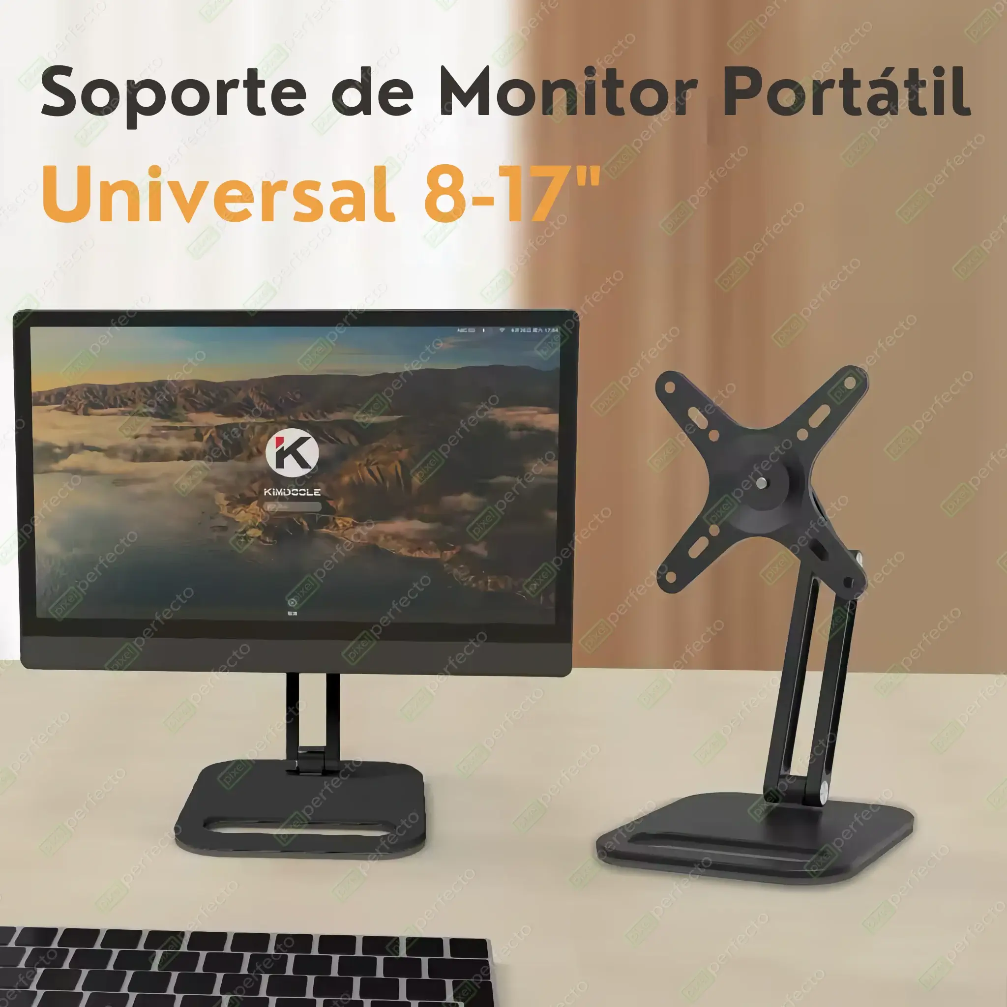 Soporte_2_en_1_con_Brazo_Ajustable_para_Monitor_Portatil_VESA_y_Clip_Ajustable.02 - 🦾 Soporte 2 en 1 con Brazo Ajustable para Monitor Portátil